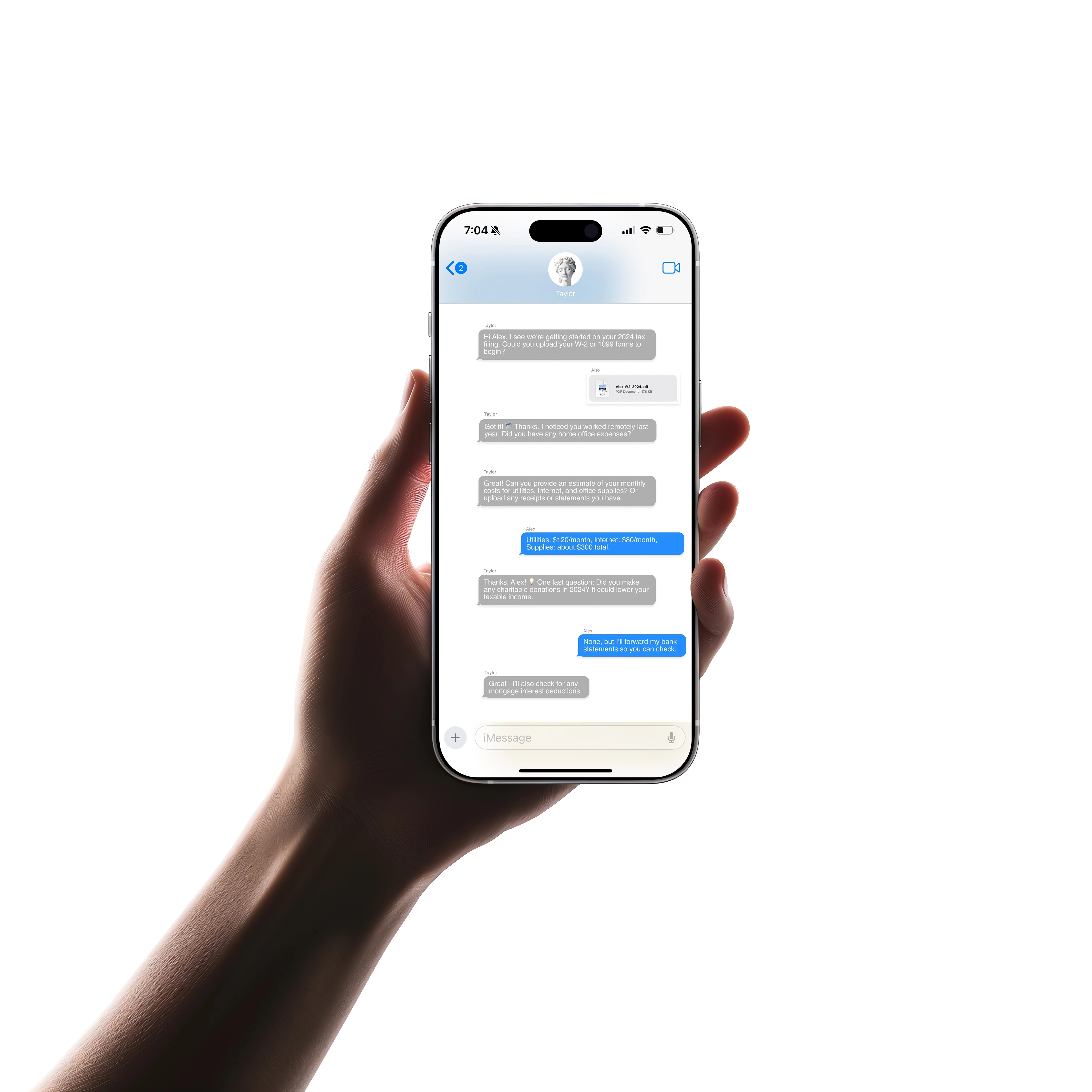 Deduction — phone hand