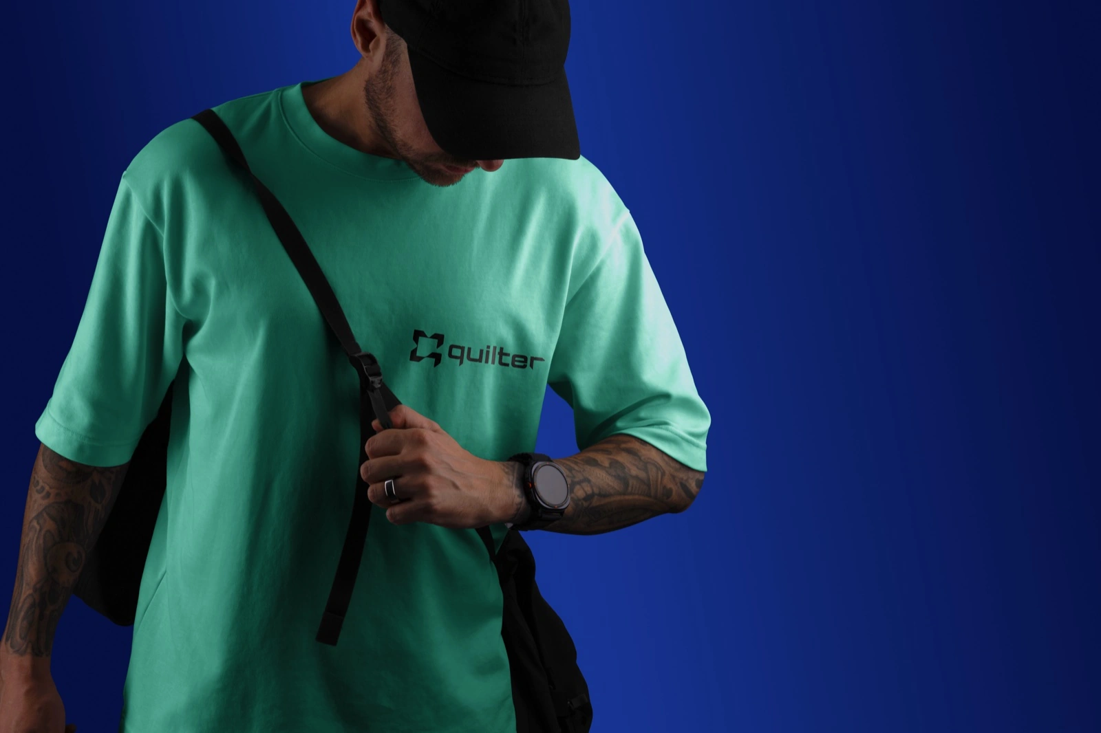 Quilter — merch tee mint