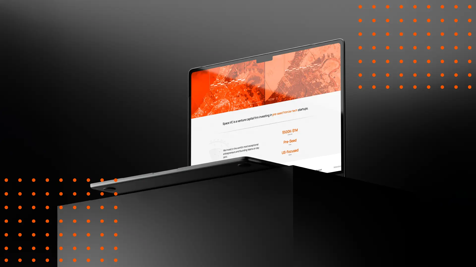 Site detail — thesis, check size, and stage, laid out with the same disciplined grid