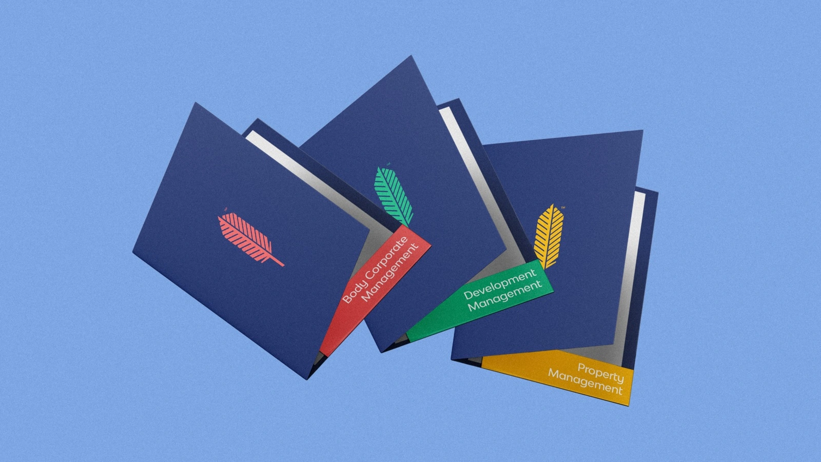 The service-line colours, carried onto the document system